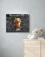 Personalized Custom Remember Me Dog Cat Pet Memorial Canvas Art Poster DC22 Ready To Hang Landscape Canvas white 14x11in