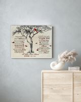 Personalized Custom A Letter From Heaven Memorial Canvas Art FC81 Ready To Hang Landscape Canvas white 14x11in