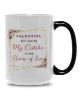 Valentine Mug For Softball Lovers- Softball Mug Gifts Magic Mug 15oz white 15oz