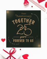 Personalized Anniversary By Years Gifts For Couples - Best Gifts For Wife From Husband - Luxury Wedding Anniversary Gifts Idea - Wishes Message For Her - Marriage Day Message - Forever To Go Love Knot Silver Necklace no-gift-wrap standard-box