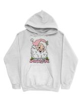 Retro Vintage Pink Santa Claus Merry Christmas 8