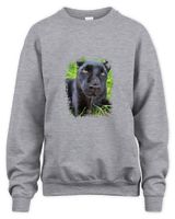 Luna The Panther is So Adorable Unisex Premium Crewneck Sweatshirt sport-grey s