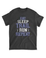 Eat Sleep Trail Run Repeat Running T-Shirt Men's Standard T-Shirt black s