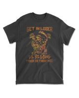 Get In Loser We're Going Trick Or Treating Men's Standard T-Shirt black s