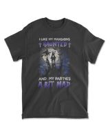 I Like My Mansions Haunted And My Parties A Bit Mad Men's Standard T-Shirt black s