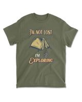 I'm Not Lost I'm Exploring Vintage Men's Standard T-Shirt military-green s