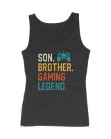 Son Brother Gaming Legend Gaming Gifts For Teenage Women's Tank Top black s