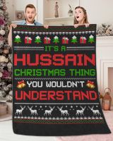 HUSSAIN-NT-XM2 Premium Mink Sherpa Blanket (60x80in) black 60x80in