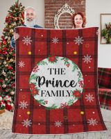 Merry Christmas Fleece Blanket, Personalized Christmas Blanket Gifts for Fbus02841 Prince XMASBL04 Premium Mink Sherpa Blanket (60x80in) white 60x80in
