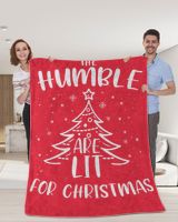 HUMBLE-NT-XM13-01 Premium Mink Sherpa Blanket (60x80in) red 60x80in