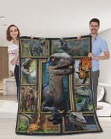 3d dinosaur blanket Premium Mink Sherpa Blanket (60x80in) white 60x80in