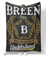 BREEN-NT-B1 Premium Mink Sherpa Blanket (60x80in) black 60x80in