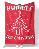 HUMBLE-NT-XM13-01 Premium Mink Sherpa Blanket (60x80in) red 60x80in