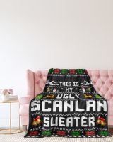 SCANLAN-NT-XM15-01 Premium Mink Sherpa Blanket (60x80in) black 60x80in