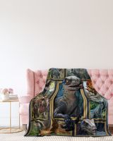3d dinosaur blanket Premium Mink Sherpa Blanket (60x80in) white 60x80in