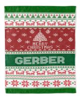 Merry Christmas Fleece Blanket, Personalized Christmas Blanket Gifts for Fbus02015 Gerber XMASBL01 Premium Mink Sherpa Blanket (50x60in) white 50x60in
