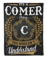 COMER-NT-B1 Cozy Plush Fleece Blanket (60x80in) black 60x80in