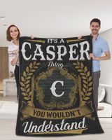 CASPER-NT-B1 Cozy Plush Fleece Blanket (60x80in) black 60x80in