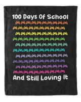 100 Days Of School T-Shirt100 Days Of School Gaming Gamer T-Shirt_by DARSHIRTS_ copy Cozy Plush Fleece Blanket (50x60in)