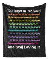 100 Days Of School T-Shirt100 Days Of School Gaming Gamer T-Shirt_by DARSHIRTS_ copy Cozy Plush Fleece Blanket (50x60in)