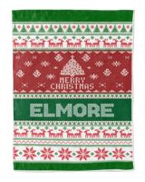 Merry Christmas Fleece Blanket, Personalized Christmas Blanket Gifts for Fbus02681 Elmore XMASBL01 Cozy Plush Fleece Blanket (30x40in) white 30x40in