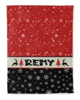 Personalized Christmas Blanket, Xmas Holiday Blanket, Custom Soft Cozy Sherpa Fleece Throw Blankets, Christmas Gift for Fbus07228 Remy XMASBL03 Cozy Plush Fleece Blanket (30x40in) white 30x40in