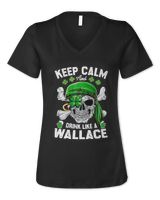 WALLACE Women's Jersey Short Sleeve V-neck Tee black s