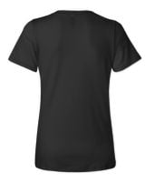 WALLACE Women's Jersey Short Sleeve V-neck Tee black s