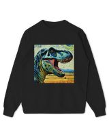 TRex Dino Vincent Van van Gogh Classic Sky Night Painting