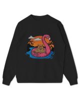 Capybara Mammal Swimming Pool Lover Men Flamingo