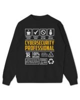 Cybersecurity Professional Qualities Programmer Hacking Kids Standard Sweatshirt black xs