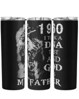 1960 USA71 Skinny Tumbler black 20oz