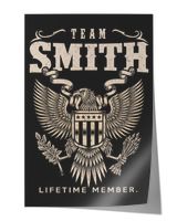 SMITH Satin Portrait Poster black 12x18in