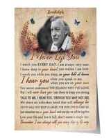 Personalized Custom I Never Left You Memorial Canvas Art FC61 Satin Portrait Poster white 12x18in