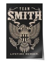 SMITH Satin Portrait Poster black 12x18in