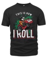 This is hwo i roll v1 The Organic Unisex T-shirt black s