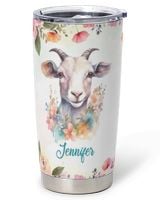 Personalized I Just Freaking Love Goats OK Funny Flower Goat Full Printed Stainless Steel Tumbler (20oz) white 20oz Personalized I Just Freaking Love Goats OK Funny Flower Goat Full Printed Stainless Steel Tumbler (20oz) white 20oz