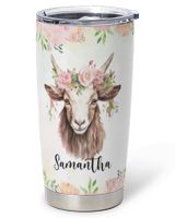 Personalized Once Upon A Time There Was A Girl Who Really Loved Goats Full Printed Stainless Steel Tumbler (20oz) white 20oz Personalized Once Upon A Time There Was A Girl Who Really Loved Goats Full Printed Stainless Steel Tumbler (20oz) white 20oz