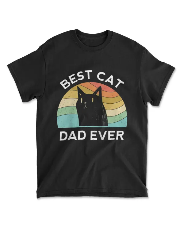 Best Cat Dad Fathers Day Men Kitty Papa Ch