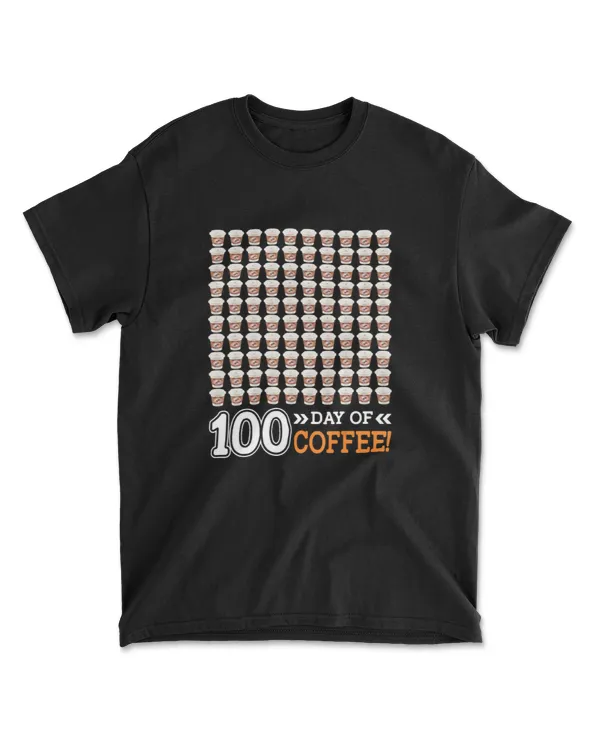 100 Days Of School Teacher Coffee Shirt 100 D