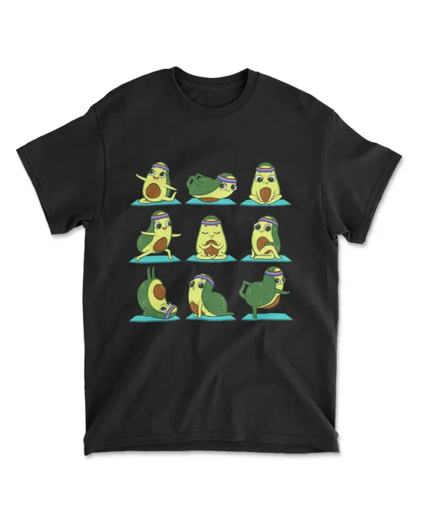 Avocado Yoga Position Workout Gift T-Shirt