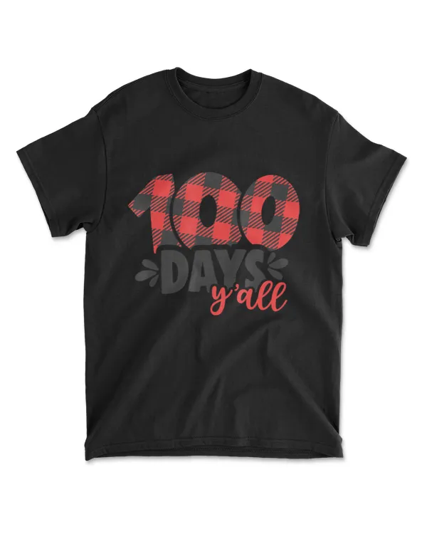 100 Days Y'All Teacher Student T-Shirt