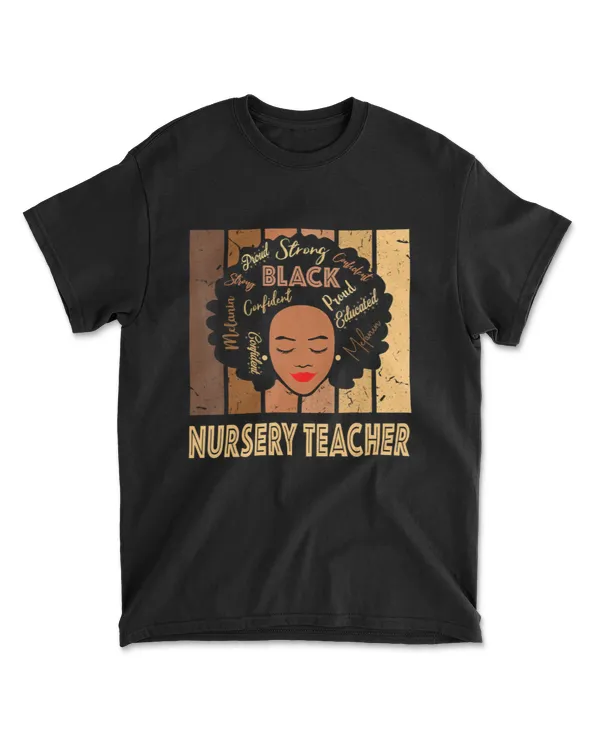 Black Nursery Teacher Strong Afro African A