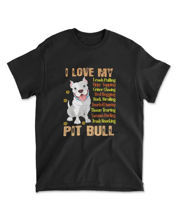 Love With My Pitbull Lover - Gift Dog Lover T