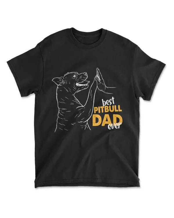 Mens Best Pitbull Dad Ever Pitbull Dad T