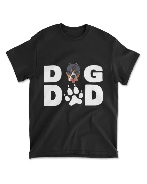 Mens Cool Pitbull Dog Dad Dog Ever - Dog