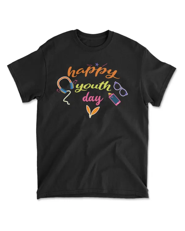happy youth day tshirt,funny gift for young people men women Fitted Scoop T-Shirt