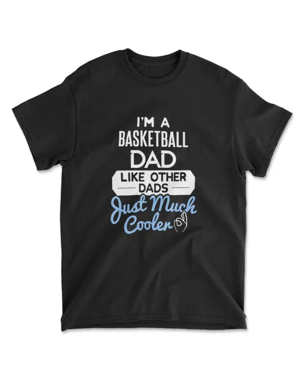 Cool Fathers Day T-Shirt Basketball Dad
