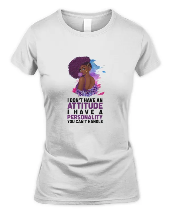 Attitude Personality Black Girl 2D Cloth