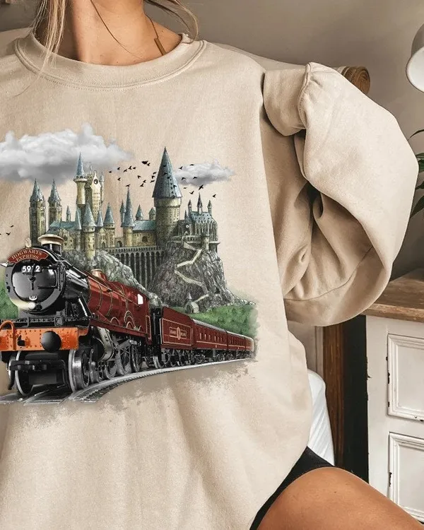 Vintage Wizard Express Sweatshirt, Bookish Universal Sweatshirt, Harry Potter Sweatshirt, Bookish Sweatshirt, Christmas Sweatshirt